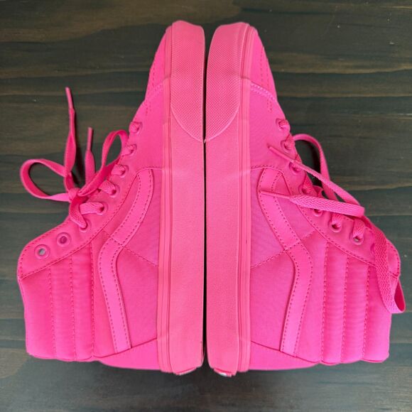 Vans Off The Wall SK8 Hi-Top Neon Pink Skate Skateboard Shoes Women's 8.5 /Men 7 - Picture 6 of 14